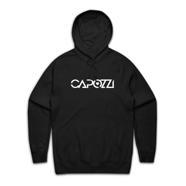 Capozzi Black Type Logo Hoodie